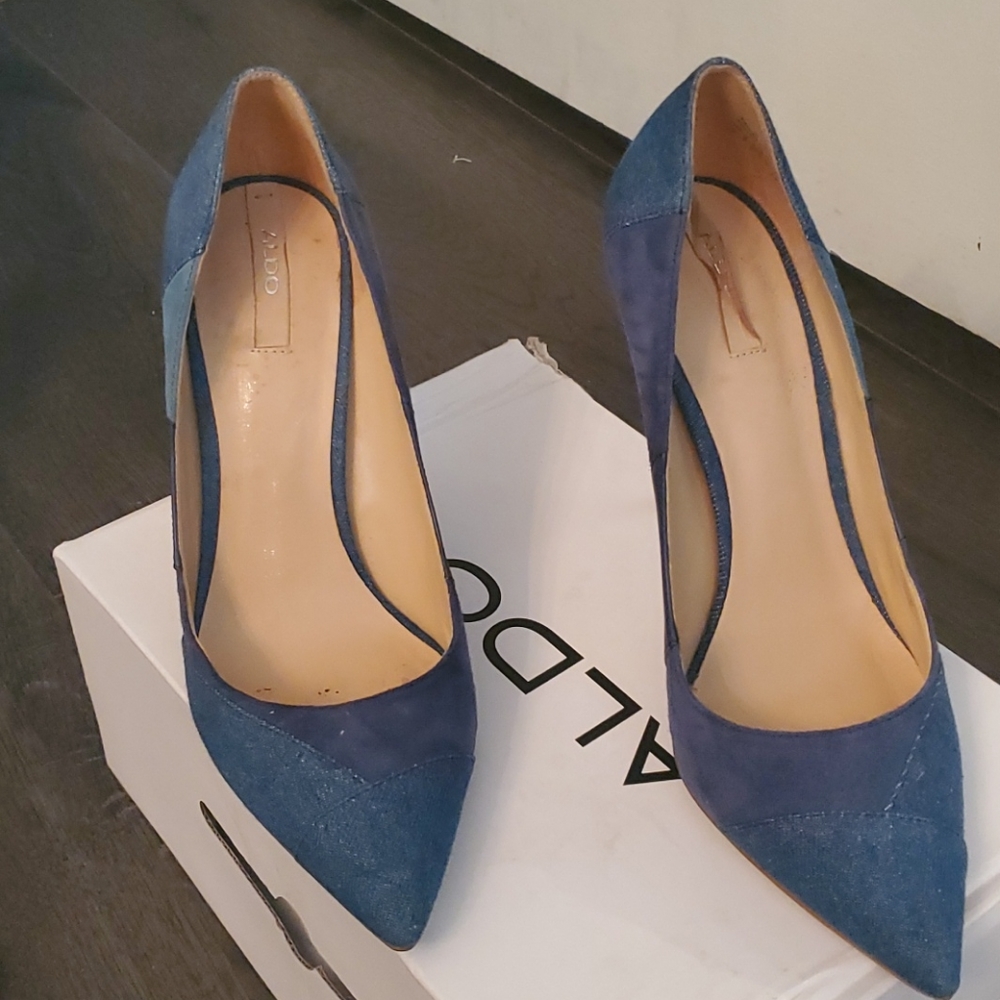 Aldo blue jean color heels